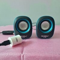 CẶP LOA VI TÍNH 2.0  SOUNDMAX model: A-130, CÓ CỤC SẠC ĐI KÈM