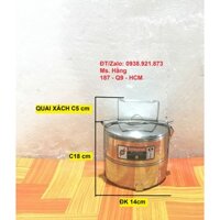 CẶP LỒNG CÀ MÈN 2 NGĂN INOX CAO CẤP - CL14/2I-