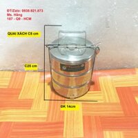 CẶP LỒNG CÀ MÈN 3 NGĂN INOX SUS 304- CL14/3I3-