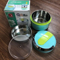 Cặp Lồng/ Cà Men/ Hộp Đựng Cơm Trưa Văn Phòng Giữ Nhiệt Cao Cấp QQ size 1L2 2 ngăn lõi inox 304