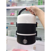 Cặp lồng cắm điện ủ cơm giữ nhiệt 3 tầng, inox 304 giữ nóng, hộp đựng cơm cắm điện văn phòng, bảo hành 12 tháng