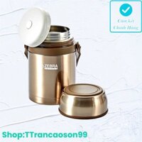 Cặp lồng Camen giữ nhiệt ZEBRA Cao cấp Inox 1L - 152435-Thái lan