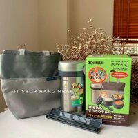 Cặp lồng cơm giữ nhiệt 3 ngăn Zojirushi SL-NC09-ST (Có túi)