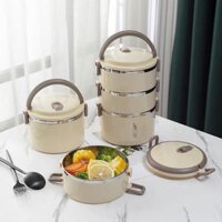 Cặp lồng cơm giữ nhiệt 3 tầng ,4 tầng  ruột inox, hộp đựng cơm giữ nhiệt cao cấp, hộp đựng cơm inox tiện lợi