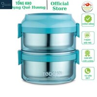 Cặp lồng đựng cơm 3 tầng - 2 tầng - 1 tầng, Hộp Cơm Bên Trong Di Động Bằng Thép Không Gỉ  Có Thể Tháo Rời_M261
