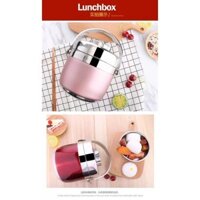 Cặp lồng đựng cơm giữ nhiệt 2 ngăn cooker, cà men đựng cơm inox giữ nhiệt 2-6H dung tích 1.5L