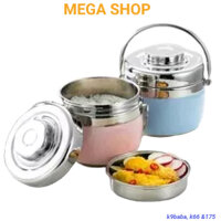 Cặp lồng đựng cơm giữ nhiệt 2 ngăn cooker, cà men đựng cơm inox giữ nhiệt 2-6H dung tích 1.5L