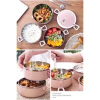 Cặp lồng đựng thức ăn giữ nhiệt 4 tầng cao cấp nhựa PE ủ nóng 2-3 tiếng