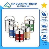 Cạp Lồng GIữ Nhiệt Inox, Cà Men Giữ Nhiệt 3 Ngăn Công Nghệ Hàn Quốc