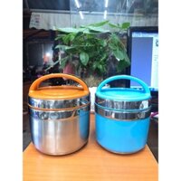 Cặp lồng giữ nhiệt quai viền nhựa và i nốc 2 cỡ 1,3 lít 1,5 lít