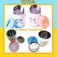 Cặp lồng giữ nhiệt Totiva Cặp lồng đựng cơm ủ inox hai tầng nhựa Việt Nhật