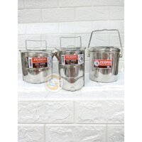 Cặp lồng inox 304 Camen Zebra gồm các ngăn Hàng chính hãng