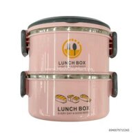 Cặp lồng inox bọc nhựa 550ml 2 tầng DM1536