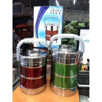 Cặp Lồng Inox Giữ Nhiệt 3 Tầng 1,4L và 2L