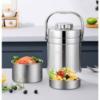 Cặp Lồng Inox Giữ Nhiệt 3 Tầng INOX 304, Cà Mên Inox 1L5 cách nhiệt, Hộp Cơm Giữ Nhiệt 3 Tầng Inox 304 Văn Phòng
