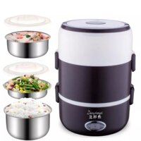 Cặp lồng ủ cơm 3 tầng cắm điện inox tiện dụng