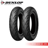 Cặp lốp chống đinh xe HONDA LEAD 125 DUNLOP TRƯỚC 90/90-12 D307 và SAU 100/90-10 D307