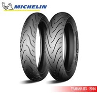 Cặp lốp Michelin Pilot Street Radial cho xe Yamaha R3 (Lốp trước 110/70R17 và lốp sau 140/70R17) - Tặng bộ áo mưa Mic