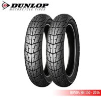 Cặp lốp ( Vỏ ) xe HONDA SH 150 2016 DUNLOP TRƯỚC 100/80-16 K330 và SAU 120/80-16 K330 _ Lốp Trung Thành