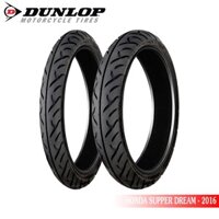 Cặp lốp ( Vỏ ) xe HONDA SUPPER DREAM 2016 DUNLOP TRƯỚC 70/90-17 TT902 và SAU 80/90-17 TT902 _ Lốp Trung Thành