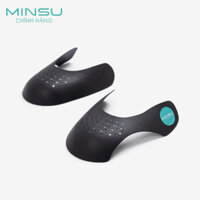 Cặp Lót Bảo Vệ Mũi Giày Shoe Shield MINSU M2313 Độn Chống Nhăn, Giữ Form Dáng Mũi Giày Thể Thao Sneaker - Đen - Size Nữ 35-39