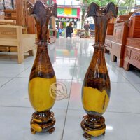 Cặp Lục Bình Gỗ Cẩm - SP771