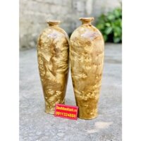 Cặp lục bình gỗ Nu Nghiến 30cm-Mỹ Nghệ Bảo Khánh