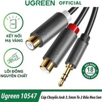 Cáp Mạng 3.5mm 2 Đầu RCA Ugreen 10547 Chính Hãng