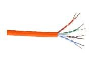 Cáp mạng 4 đôi LS CAT.6 U/UTP copper (UTP-G-C6G-E1ZN-X 0.5X4P/OR, LSZH, Orange)