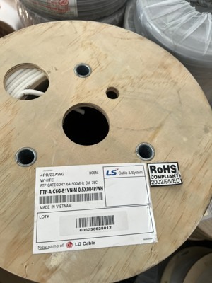 Cáp mạng 4 đôi LS CAT.6A F/UTP copper FTP-A-C6G-E1ZN-X