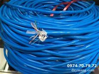 Cáp mạng AMP cat6e xanh SFTP 0786 chống nhiễu 1 lớp