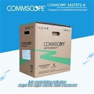 Cáp mạng AMP, U/UTP Cat 6 Cable, 4-Pairs, 23AWG, CM, Blue