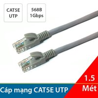 Cáp mạng bấm sẵn 2 đầu RJ45 CAT5e UTP/TIA/EIA 568B 24AWG 1.5 mét King-master TY015