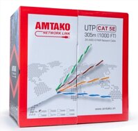 Cáp mạng Cat 5e AMTAKO 5888 dây trắng 305M