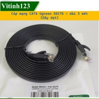 Cáp mạng CAT6 Ugreen 50175-3M(Dây dẹt)