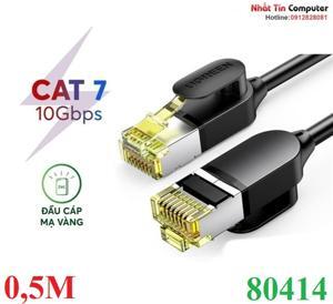 Cáp mạng Cat7 Ultra Slim dài 0,5M băng thông 10Gbps 600MHZ Ugreen 80414