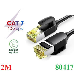 Cáp mạng Cat7 Ultra Slim dài 2M băng thông 10Gbps 600MHZ Ugreen 80417