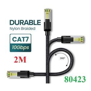 Cáp mạng Cat7 vỏ bọc Nylon dài 2M băng thông 10Gbps 600MHZ Ugreen 80423