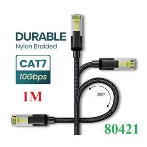 Cáp mạng Cat7 vỏ bọc Nylon dài 1M băng thông 10Gbps 600MHZ Ugreen 80421