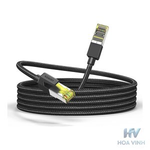 Cáp mạng Cat7 vỏ bọc Nylon dài 2M băng thông 10Gbps 600MHZ Ugreen 80423