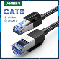 Cáp mạng Cat8 đúc sẵn bọc dù dài 1M Ugreen 80429 chuẩn tóc độ 40Gb