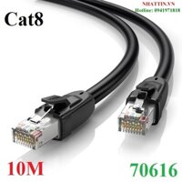 Cáp mạng Cat8 đúc sẵn dài 10M 26AWG Class S/FTP Ugreen 70616 cao cấp