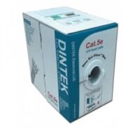 Cáp mạng  DINTEK 1101-03003-CAT.5E UTP, 4 pair, 24AWG, 305m/box,  Màu Xám