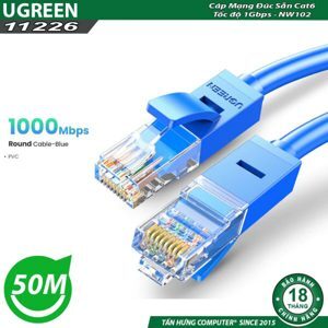 Cáp mạng đúc sẵn CAT6 Ugreen 11226 50m