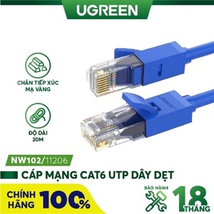 Cáp mạng đúc sẵn CAT6 Ugreen 11206