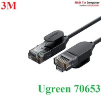 Cáp mạng đúc sẵn Cat6a dài 3m chính hãng Ugreen 70653 cao cấp