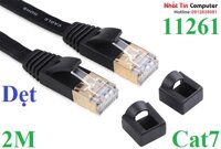 Cáp mạng đúc sẵn Cat7 dài 2m dẹt chính hãng Ugreen 11261 Cao cấp