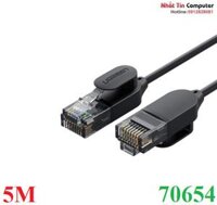 Cáp mạng đúc sẵn Slim Cat6a 10Gbps 500MHz dài 5m chính hãng Ugreen 70654 cao cấp