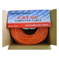 Cáp mạng GOLDEN JAPAN 4 pair UTP CAT 5E (Màu Cam)