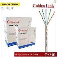 Cáp mạng Golden Link 4 pair UTP Cat 6E Plus (đồng nguyên chất 100%) 305m hàng Taiwan